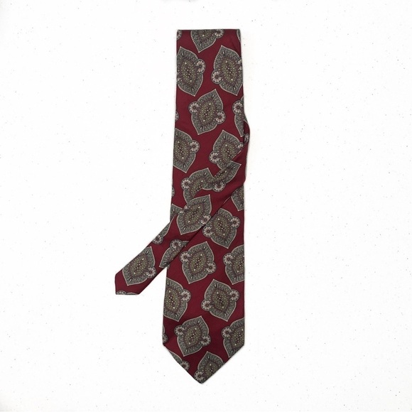Christian Dior Monsieur 100% Silk Paisley Retro Print Men’s Neck Tie - Picture 3 of 5